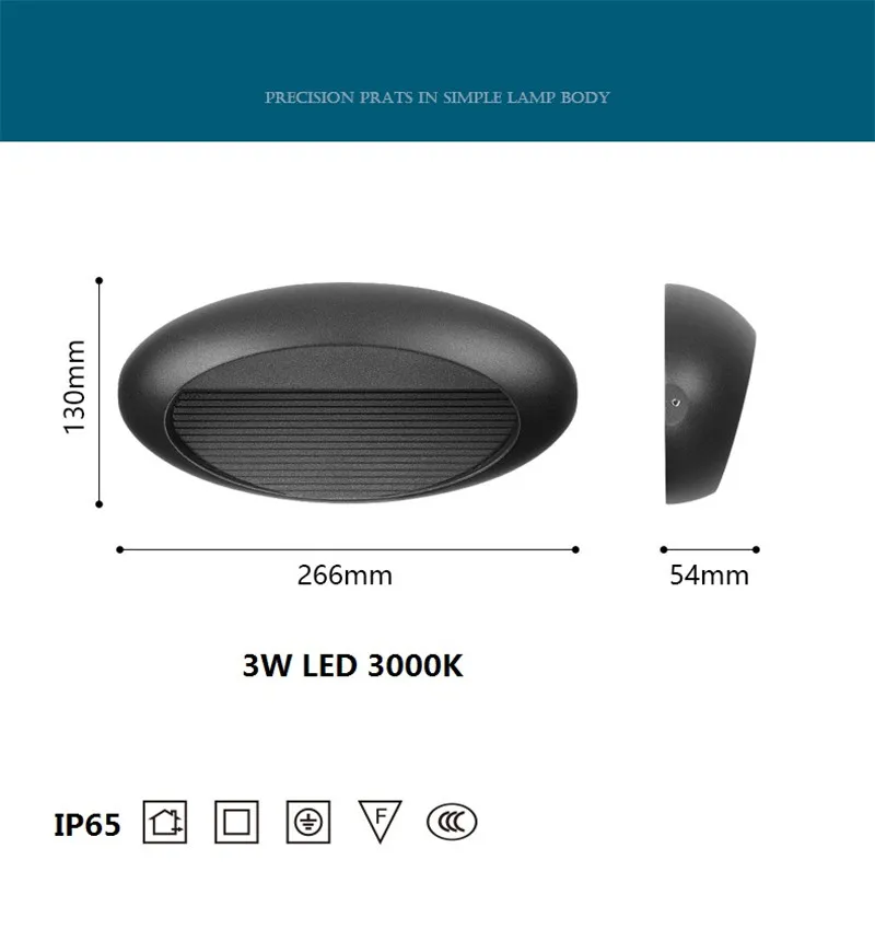 Современный открытый настенный светильник 3 W светодиодный лампы Водонепроницаемый лестницы рампы бра огни Сад Искусство Декор освещение