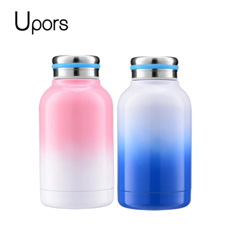 

UPORS 260ML Mini Thermos Bottle Colorful 304 Stainless Steel Portable Kids Water Bottle Fashion Thermo Cup Travel Mug Milk Cup