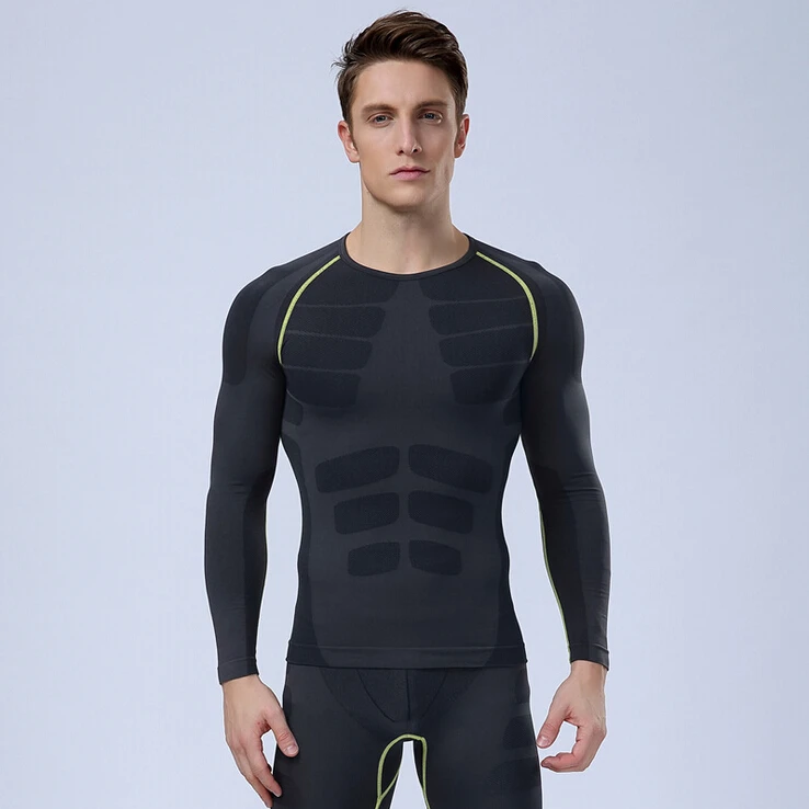 Trainning new bodybuilding workout tops men long sleeve sport