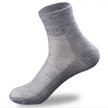 10 шт./одна упаковка из одноцветной сетчатой ткани спортивные хлопковые носки весенние и летние носки