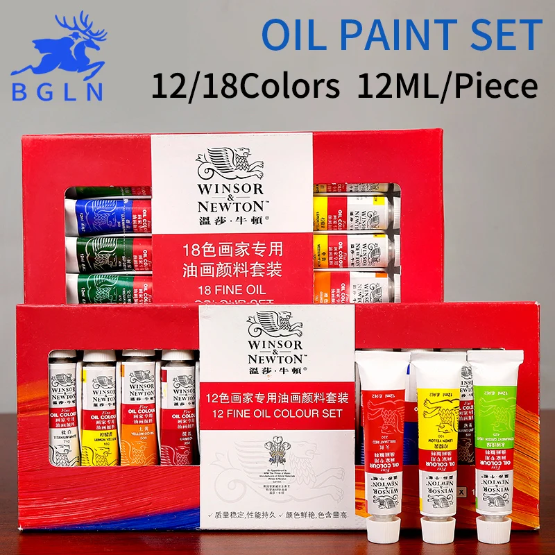 

BGLN 12/18Colors Oil Painting Paint Paste Oil Paint Set High Quality Oil Pigment For Drawing Artist School Student Art Supplies