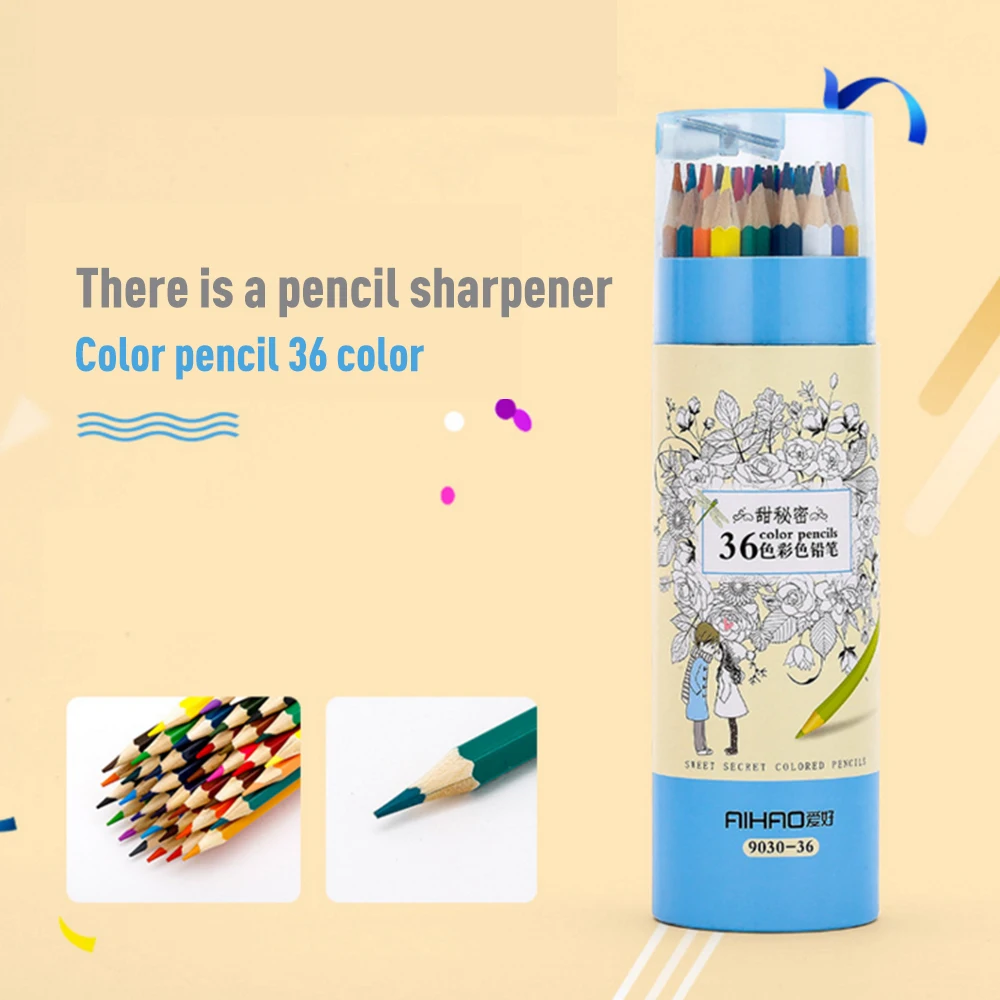 TouchNew 12 24 36 48 Warna Pensil Warna Kartun Botol Lapis De Cor