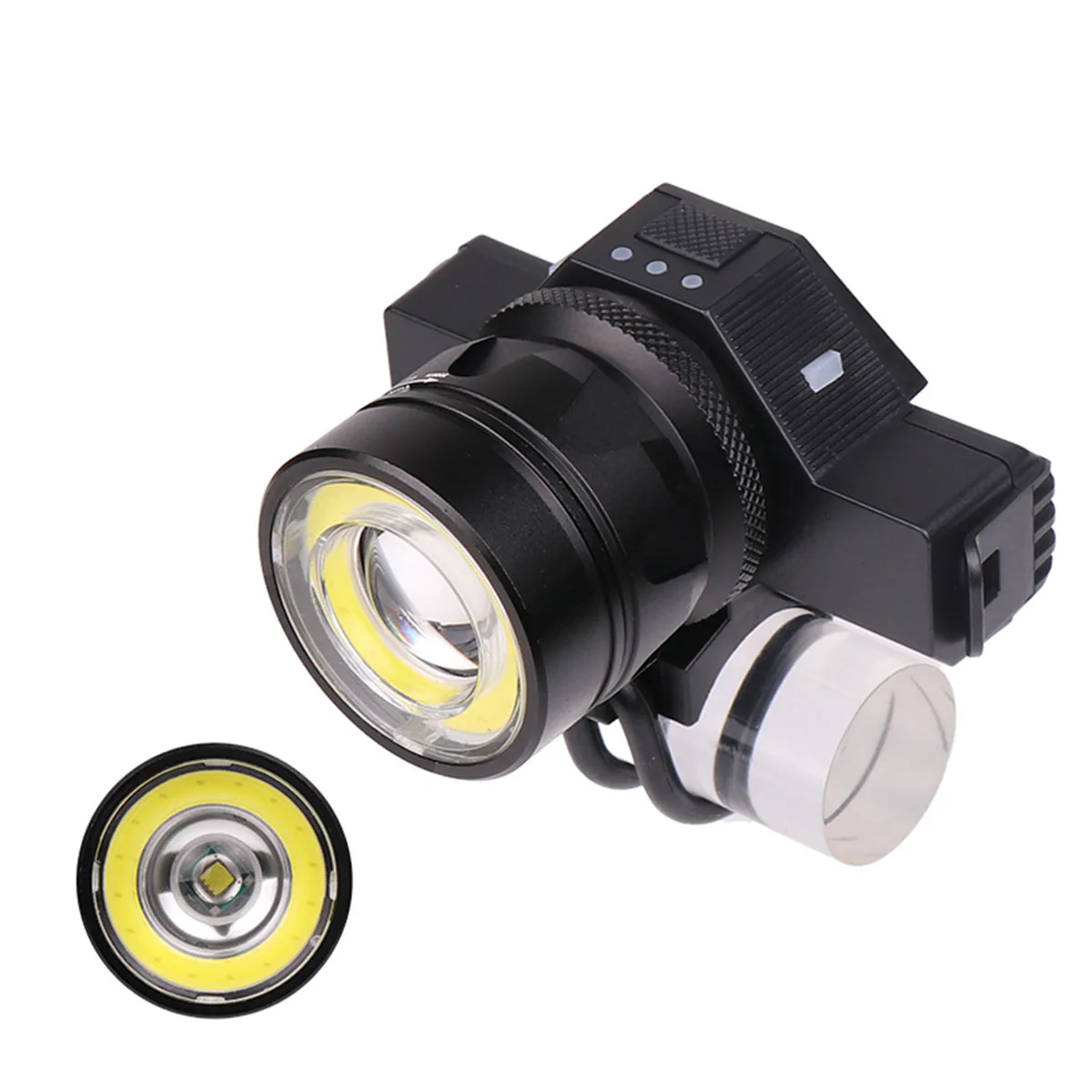 Sale 20000LM USB Rechargeable headlight T6 COB LED headlamp Bicycle Bike Light Front Back Cycling Light Head lamp Waterproof 16