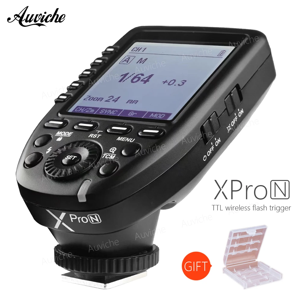 

Godox XPro-N 2.4G Wireless Flash Trigger Transmitter with E-TTL II 2.4G GODOX X System HSS LCD Screen for Nikon DSLR Camera