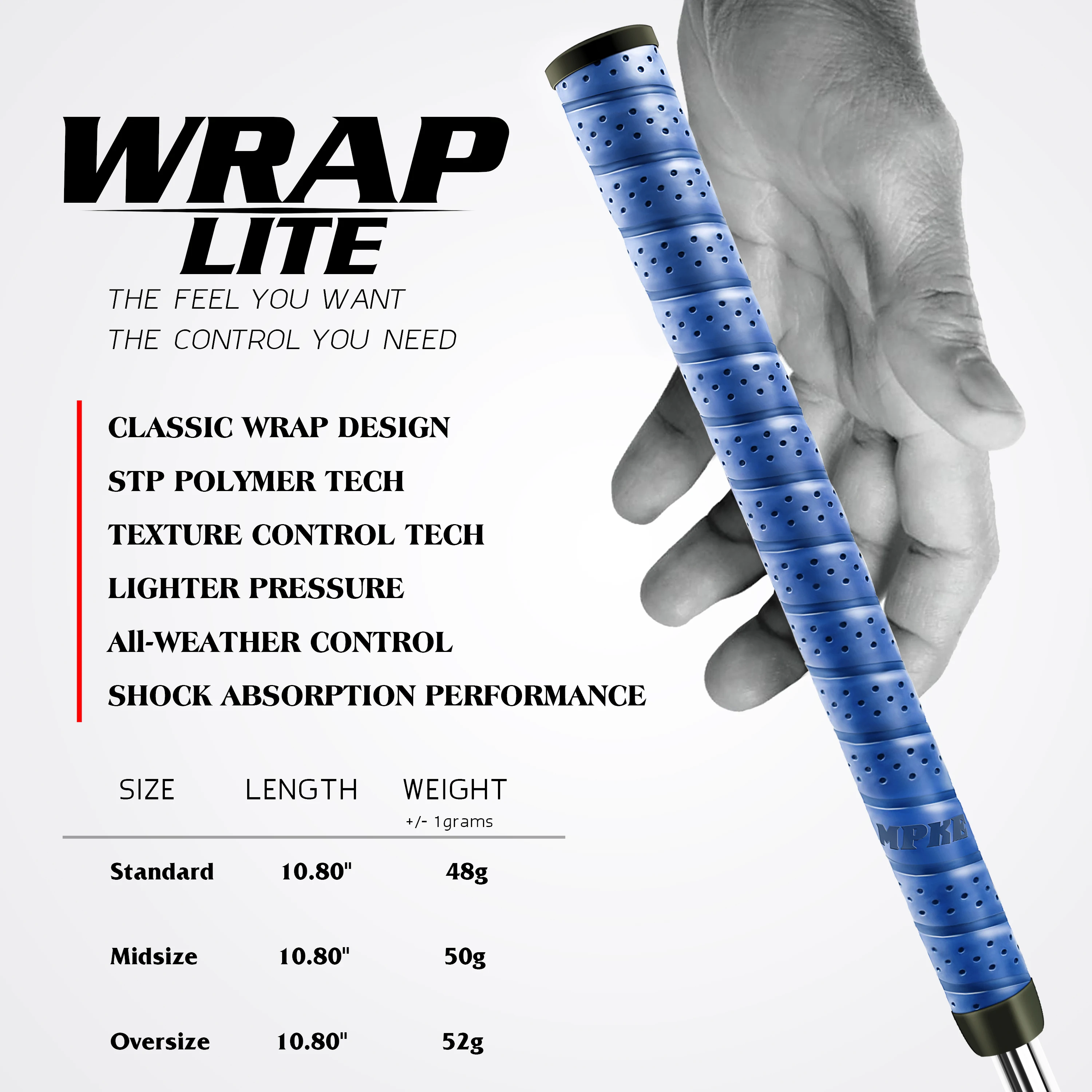 Champkey 13 шт. среднего размера wrap-LITE полимерная Кожа ручки для гольфа ручной работы wrap Дизайн Клубные ручки