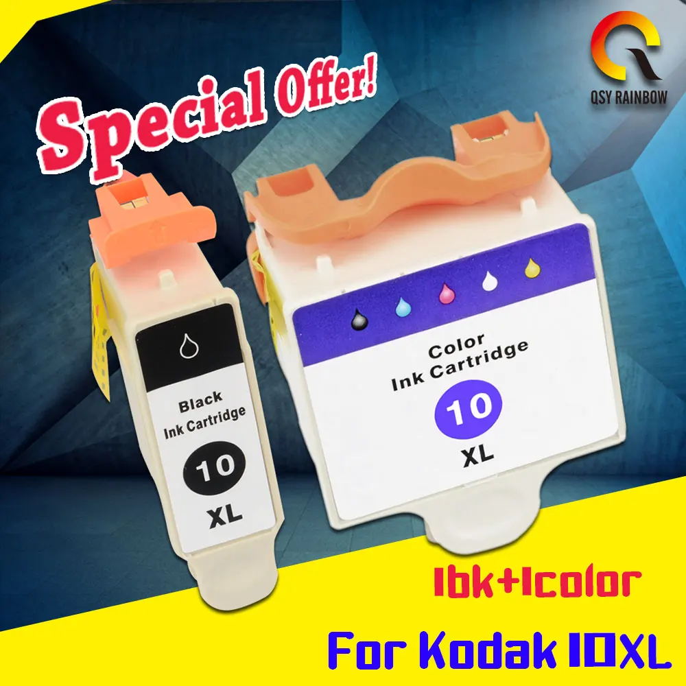 Совместимый чернильный картридж для KODAK 10 Series 10C 10B 5300 ESP 3 5 7 9 KD10 2 шт. 5250/7250/9250/ |
