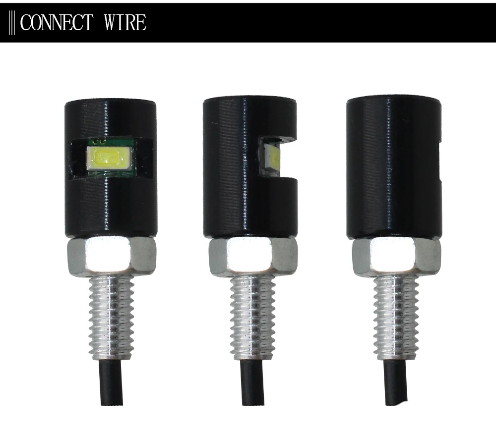 1 шт. номерной знак, аксессуары для номерного знака, болт, светодиодный, белый светильник, автомобильный, универсальный, белый