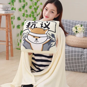 

38cm Kawaii Japenese Shiba Inu plush pillow blankets for beds lovely Shiba stuffed pillow cushion christmas decorations for hom