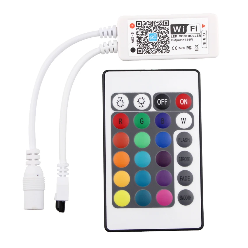 12 В Светодиодная лента rgb wifi управление 2835 водонепроницаемая RGB DC12V Диодная Гибкая