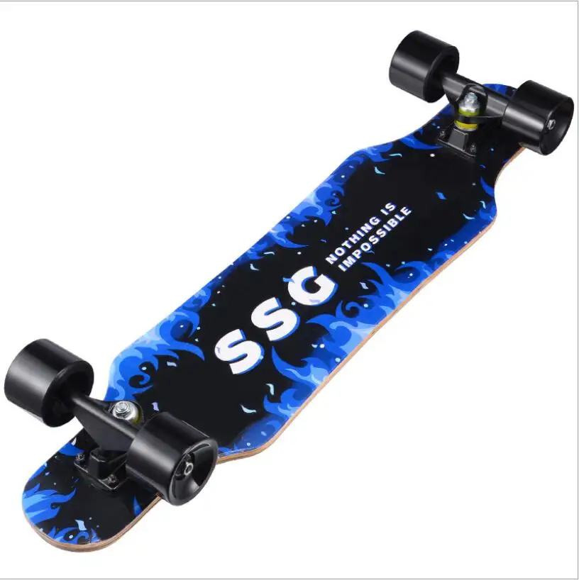 80cm Skateboard Maples Longboard Skate Board 4 Wheel Downhill Street Long Board Dance Board Roller Driftboard for beginners