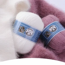 50 + 20 g/set filato di Cashmere di visone lungo peluche anti-pilling filo per maglieria a mano di alta qualità per sciarpa Cardigan adatto per donna