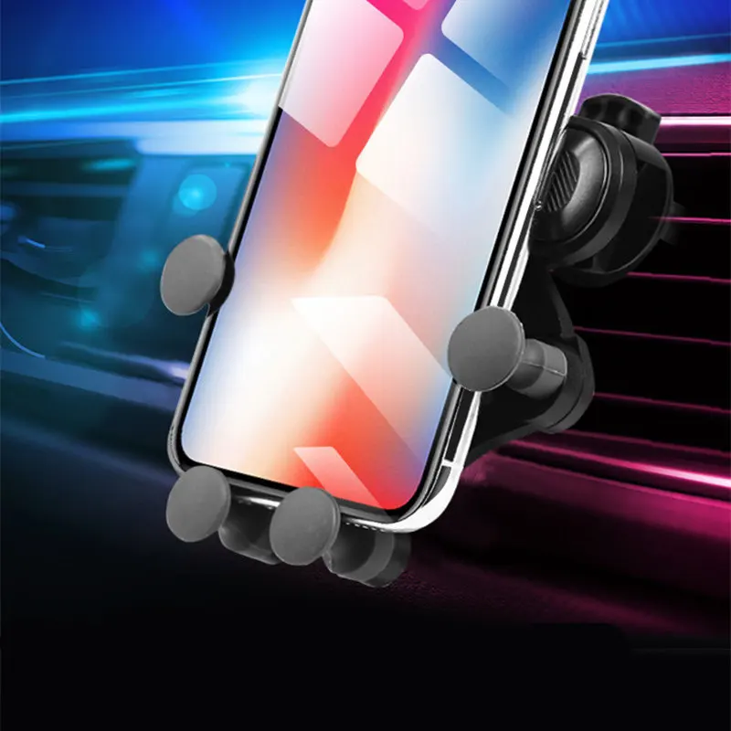 

Vehicle-mounted mobile rack auto card buckle type outlet with a gravity support the car driving support universal universal navi