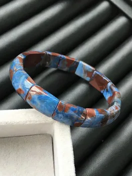 

Top Quality Natural Sugilite Blue Bracelet Bangle 11mm South Africa 10mm Rectangle Beads Bangle Stretch Women Female AAAAAAA