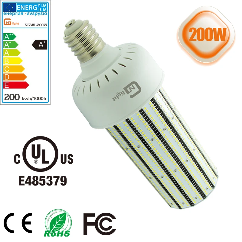 1000W incandescent CFL MHL replacement LED Corn bulb Lighting led street light bulbs 200Win LED