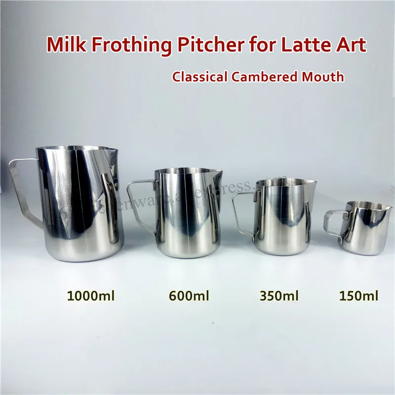 Stainless Steel Milk Frothing Pitcher Latte Art Steaming Jug Milk Foam