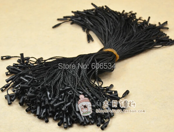 

in stock Good quality hang tag string in apparel,hang tag strings cord for garment,stringing price hangtag seal bullet head