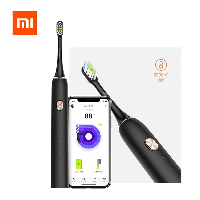 

Xiaomi Soocas X3 Upgraded Electric Toothbrush 4 Cleaning Mode Waterproof Sonic Electrric Ultrasonic Toothbrush