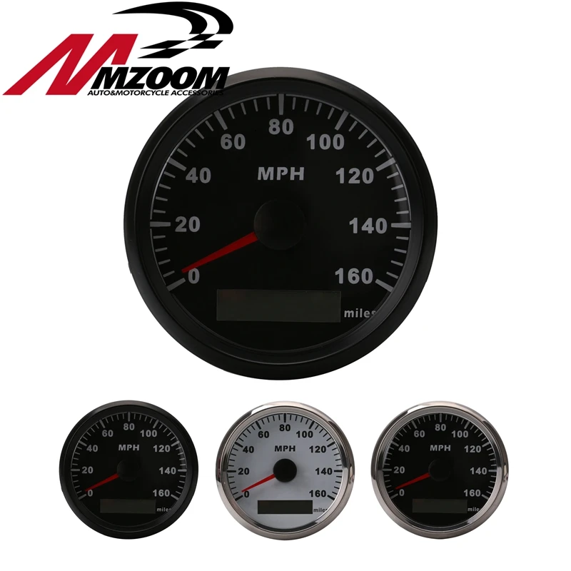 

Motorcycle GPS 12V 24V Universal MPH Speedometer Gauge Odometer Black Or Red Background ATV UTV Motorcycle Meter