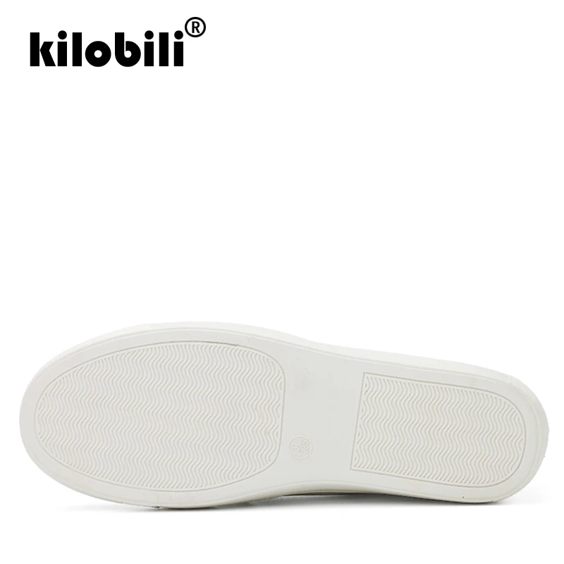 Kilobili/2019 летние женские кроссовки на плоской подошве балетки обувь из натуральной