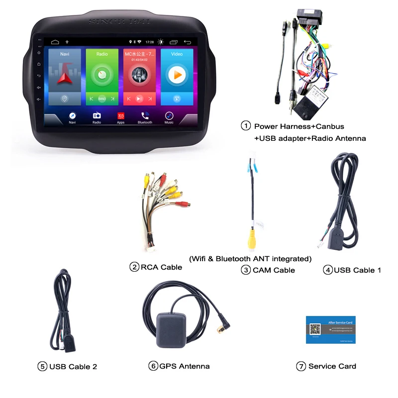 Cheap Car Android 8.1 Multimedia Player for JEEP Renegade 2016-2018 GPS Navigation Device bluetooth steering wheel control support 2 Cheap Car Android 8.1 Multimedia Player for JEEP Renegade 2016-2018 GPS Navigation Device bluetooth steering wheel control support 2