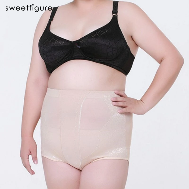 honeylove shapewear SWEETFIGURE High Waist Plus Big Size Women's Tummy Control Panties Briefs Slimming Stretching Underwear Belly Slim Shapewear best body shaper Shapewear