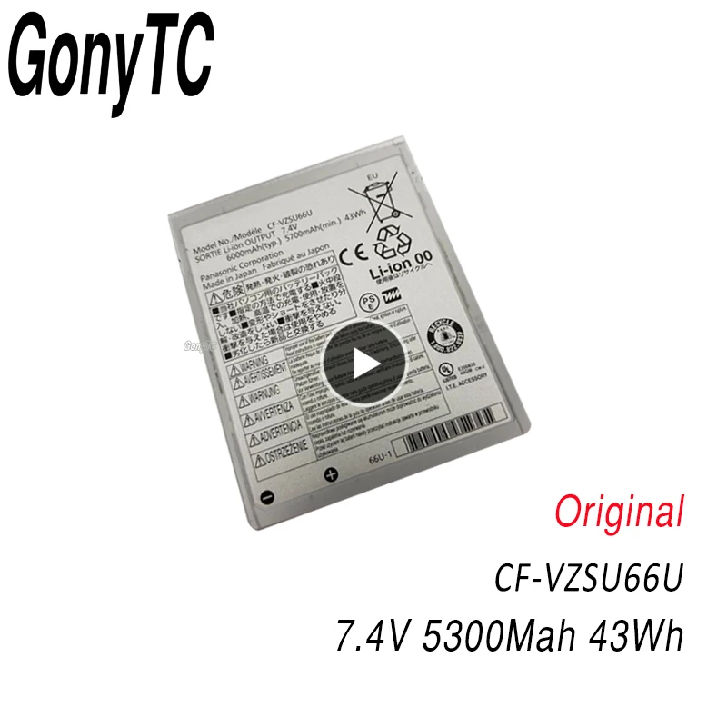 GONYTC CF VZSU66U ноутбук Батарея для Panasonic Toughbook C1 VZSU66 VZSU66R 7 4 V 5300 мА ч|Аккумуляторы