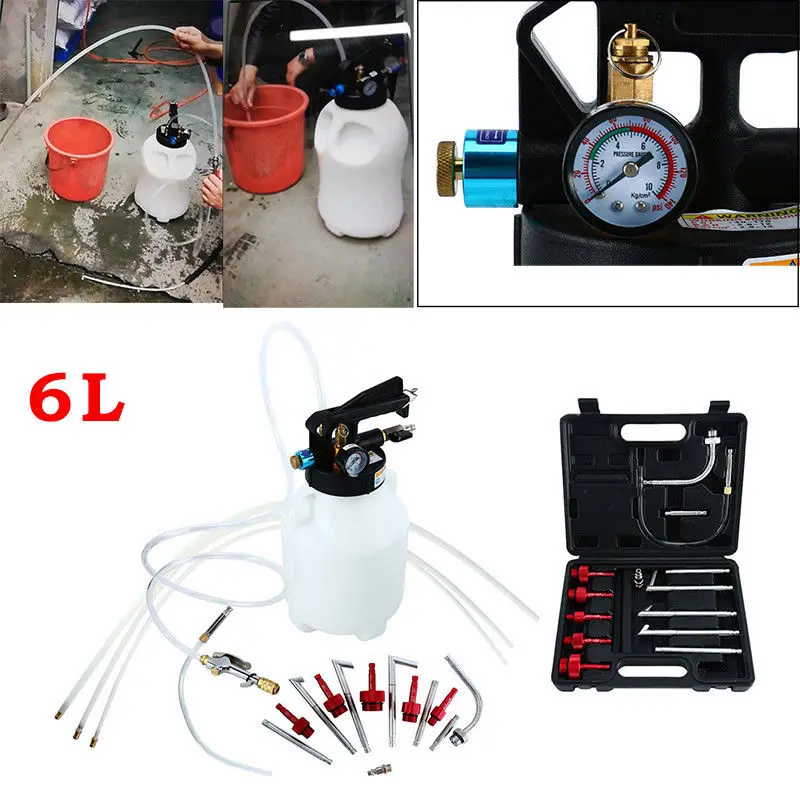 6L 10L пневматический трансмиссионный инструмент для наполнения масла жидкостный экстрактор дозатор запасной насос набор инструментов с адаптером ATF 13 шт