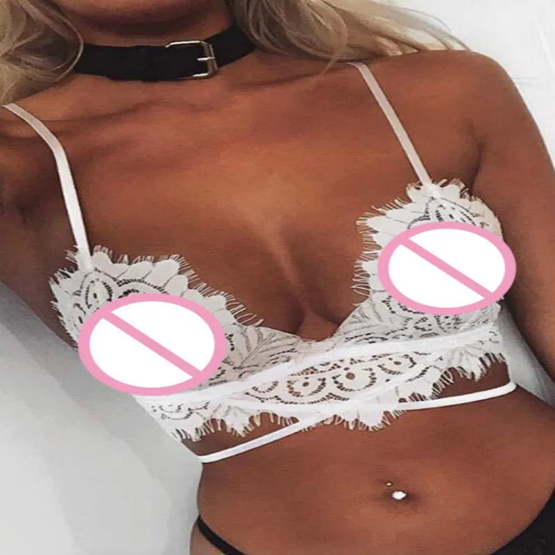 Hot Selling Eyelash Lace Hollow Out Tempura Bra Thin Sexy Band 2018 New Fashion Style M-XL |