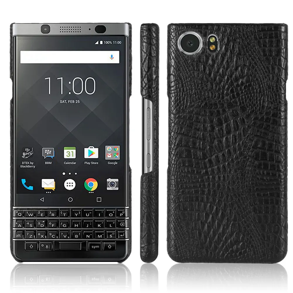 For BlackBerry KEYone Mercury DTEK70 Phone Case Crocodile Skin Leather