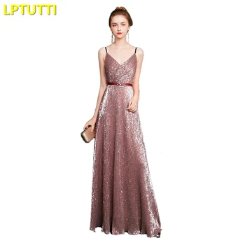 

LPTUTTI Sequin Gratuating New For Women Elegant Date Ceremony Party Prom Gown Formal Gala Luxury Long Evening Dresses