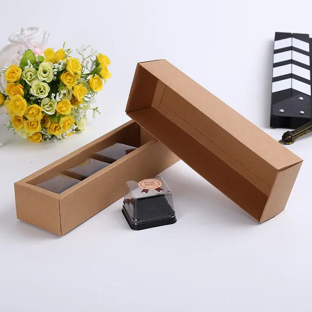 

Free shipping 50pcs Macaron Packaging Box,Kraft Paper Heaven and earth cover box Handmade Soap Boxes Craft Gift Jewel box