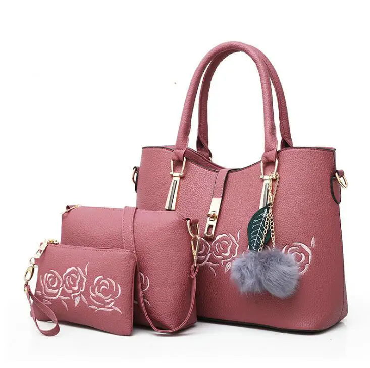 

3pcs Leather Bags Handbags Women Famous Brand Shoulder Bag Female Casual Tote Women Messenger Bag Set Bolsas Feminina