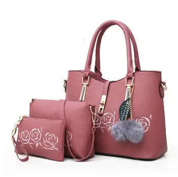 

3pcs Leather Bags Handbags Women Famous Brand Shoulder Bag Female Casual Tote Women Messenger Bag Set Bolsas Feminina
