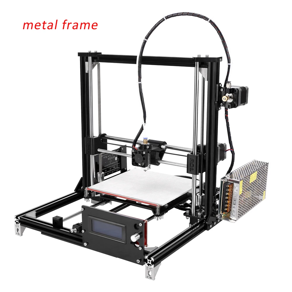  LCD Diy Mini 3d Printer,3d printing machine With Heated Bed With Two Rolls Filament 2GB SD Card 