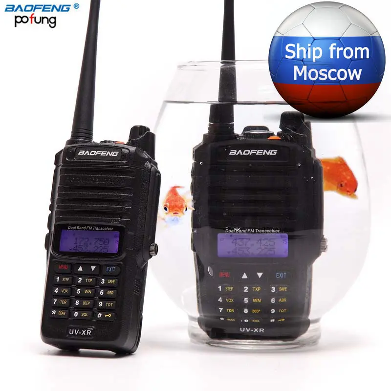 

2019 Baofeng UV-XR 5w Powerful cb Radio set IP67 Waterproof Walkie Talkie 10KM Long Range Two Way Radio Ship From Russia&China