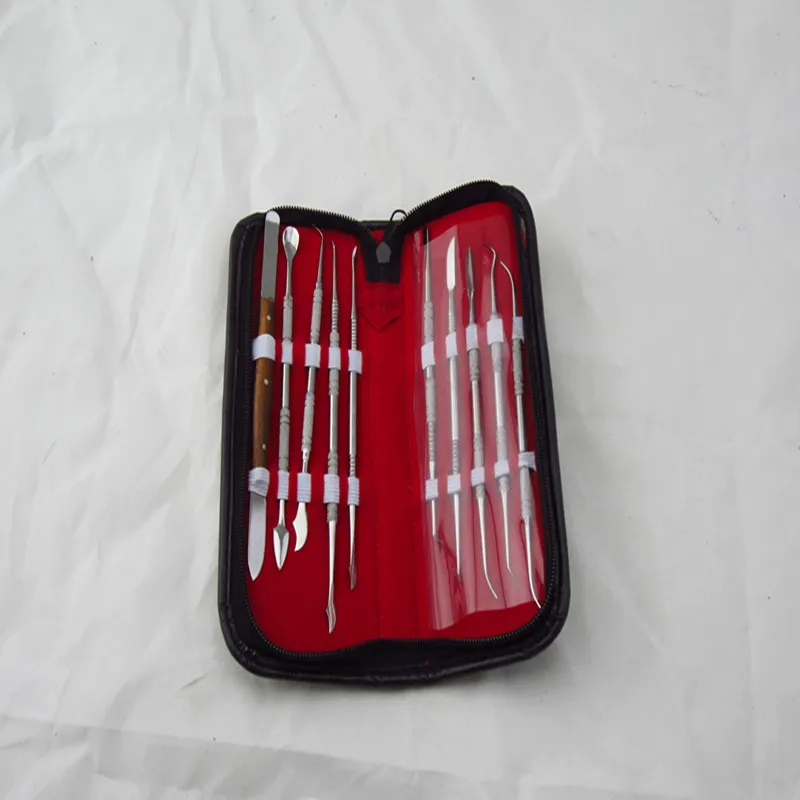 Envío gratis 10 unids/set talla grabado marcado espátula conjunto, la cera de la joyería graver, talla Dental kit de corte, herramienta goldsmith