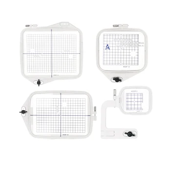 

Sew Tech Embroidery Hoops for Brother Embroidery Machine Frames Set Innov-is Janome MC300E MC9700 Elna 820 8200 Bernina 330 340