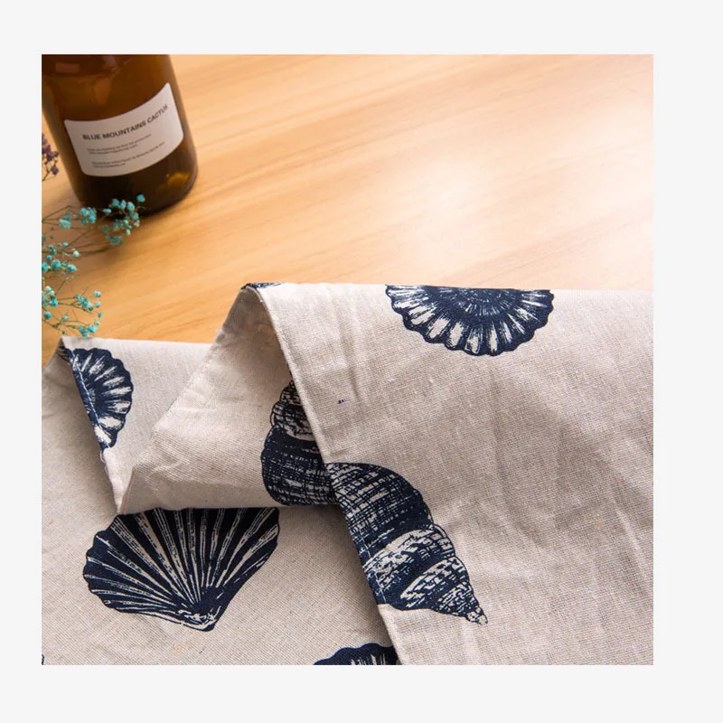 100% Linen Flag Tea Cloth Art Television Cabinet Strip Cover A Piece Of Modern Mat Chemin De Table Runner Weding Decoration