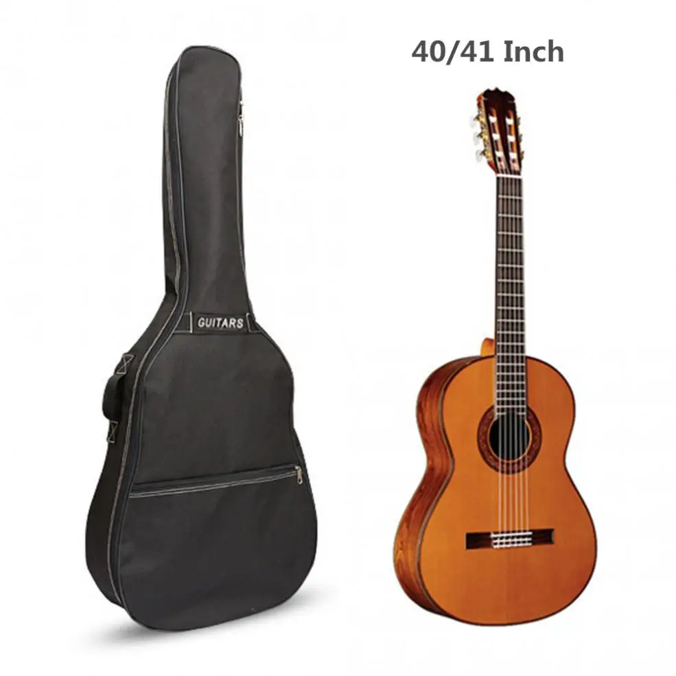  40 / 41 Inch Guitar Bag Carry Case Backpack 600D Oxford Acoustic Folk Guitar Gig Bag Cover with Dou - 32824794339