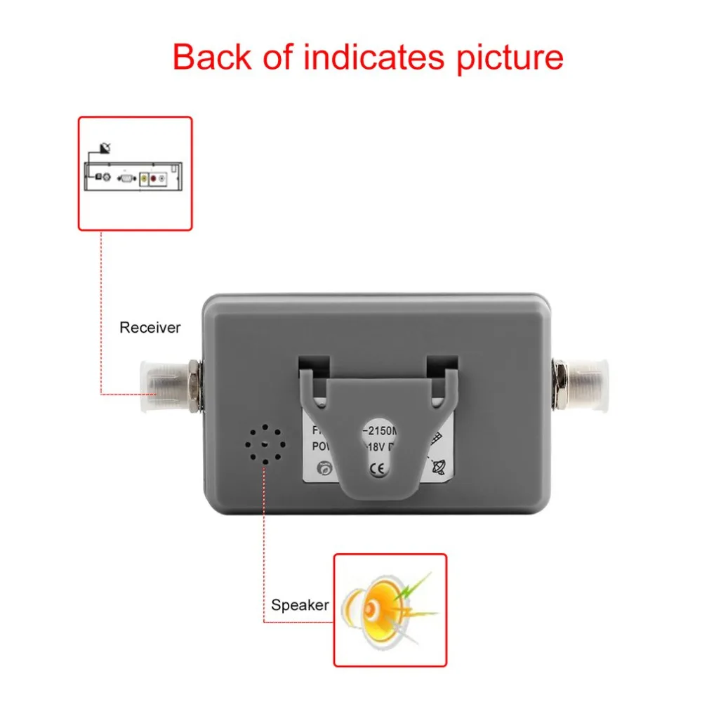 Мини Портативная Цифровая антенна Спутниковый Сигнал Искатель ЖК-зуммер JS-SF05 ТВ спутниковый приемник метр ТВ детектор сигнала инструмент