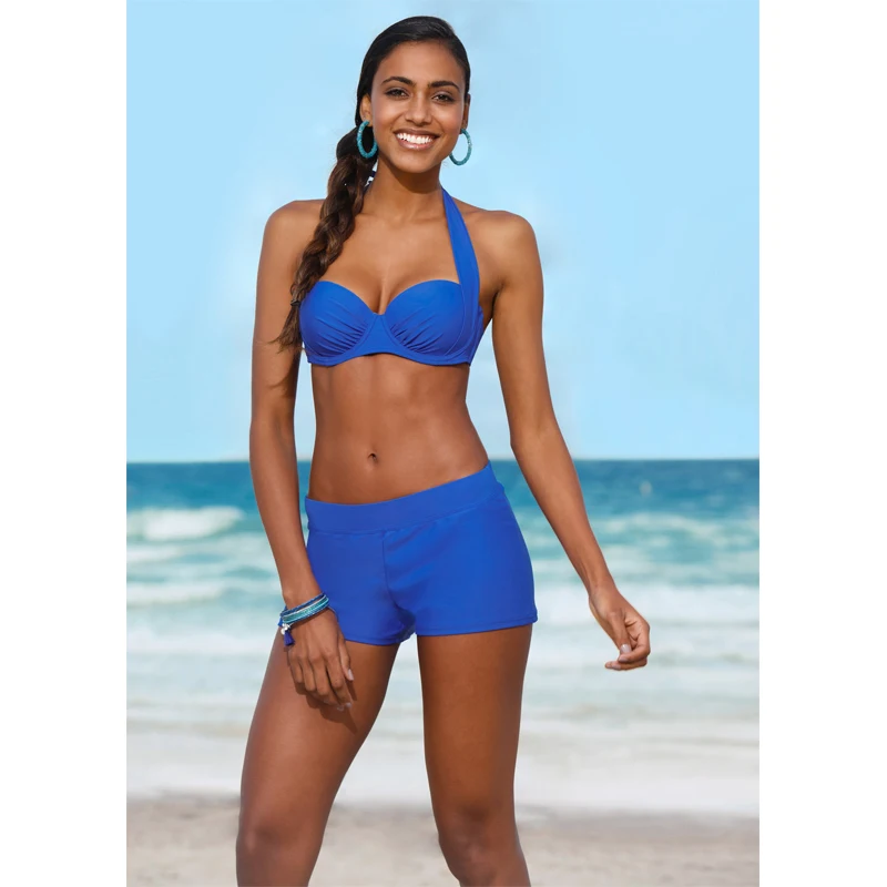 

Sexy Bikini Set Swimsuit Female 2018 Swimwear Solid Swimwear Women's Bikini Swim Swimming Biquinis Bathing Swiming Set For women