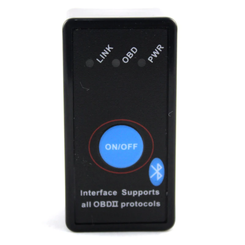 Super Mini ELM327 Bluetooth ELM 327 OBD2 OBD ii CAN-BUS Diagnostic Car Scanner Tool + Switch Works on Android Symbian Windows