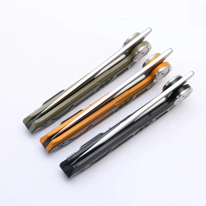 NOC DG-04 portable folding knife 440C blade G10 + carbon fiber handle camping hunting outdoor survi