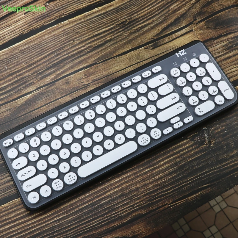 White Клавиатура кожного покрова подходит logitech K780 и мульти-устройство Беспроводной клавиатура ультра тонкий силиконовый чехол для ноутбука - Цвет: White