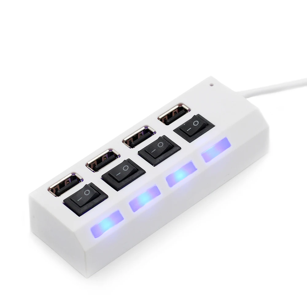 4/7 порт usb хаб Usb 2 0 концентратор Мульти разветвитель с переключателем вкл/выкл или