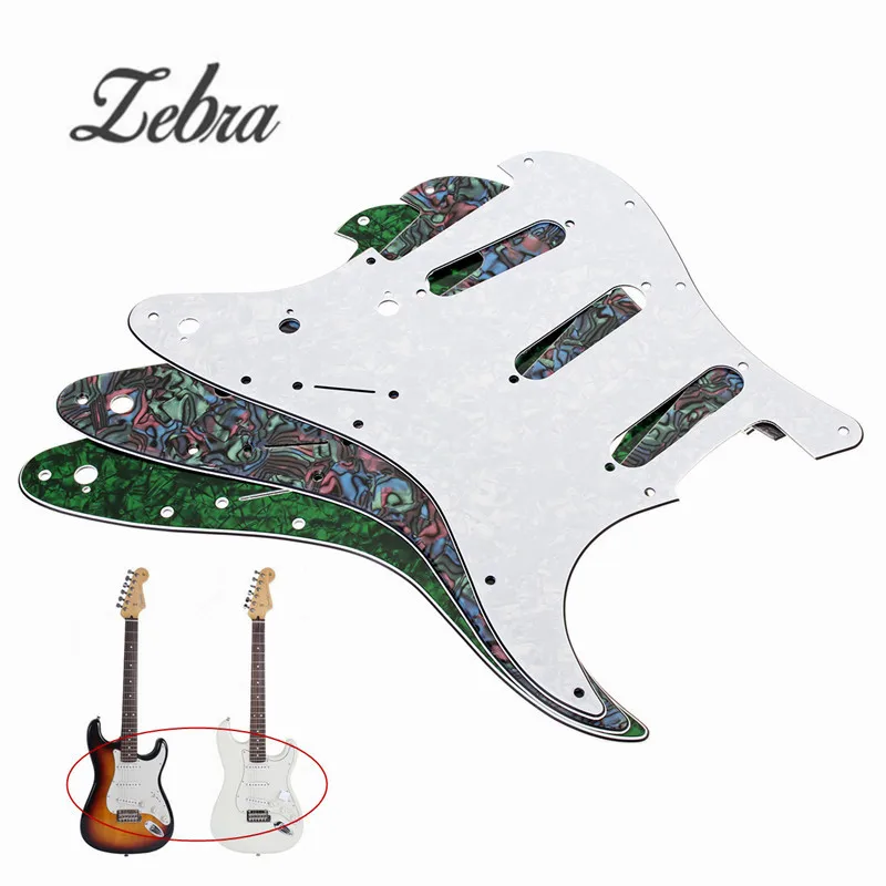 Zebra 3ply Electric Bass Guitarra Guitar Pickguard For