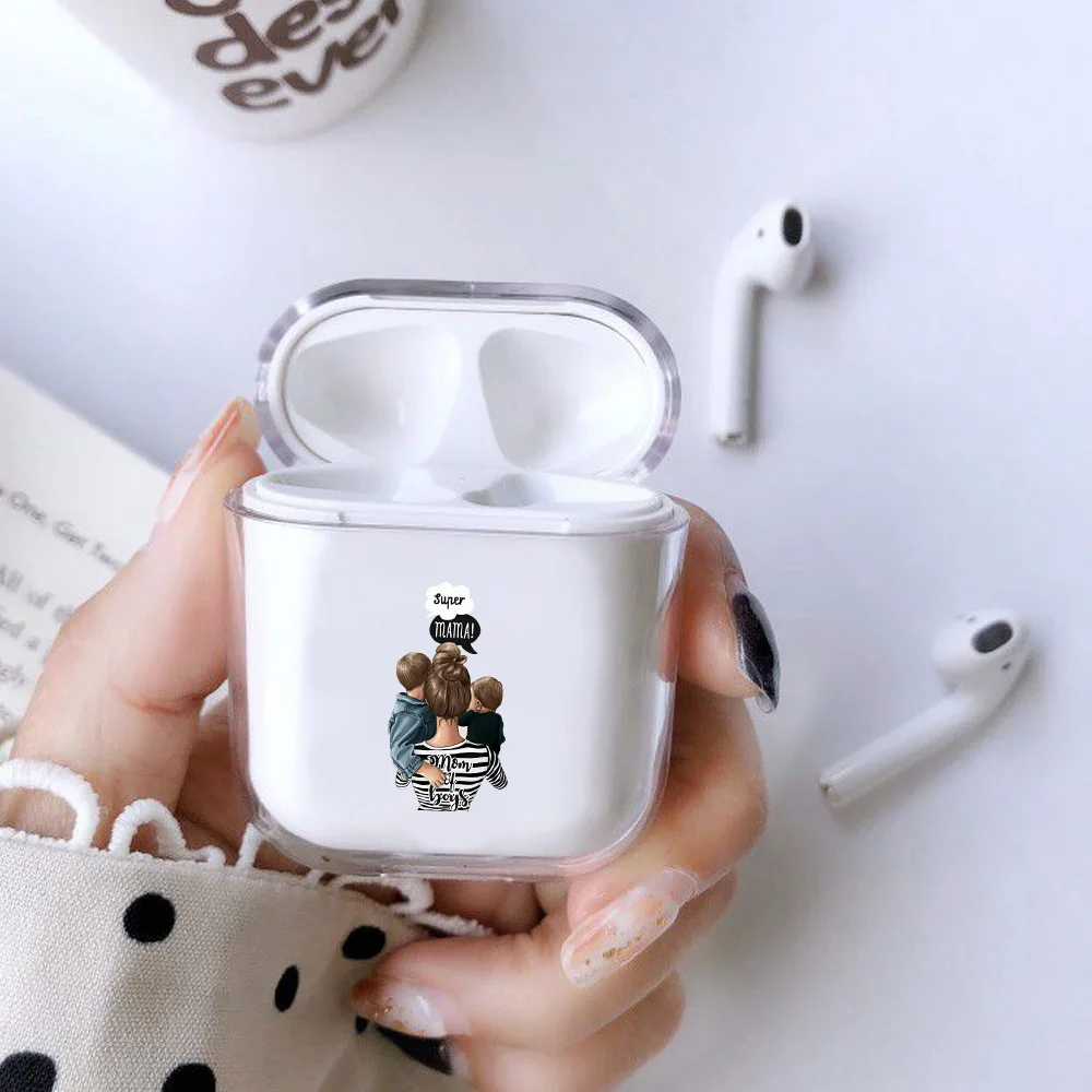 Чехол для Apple airpods 1/2 чехол милый мамы маленьких девочек беспроводной Bluetooth