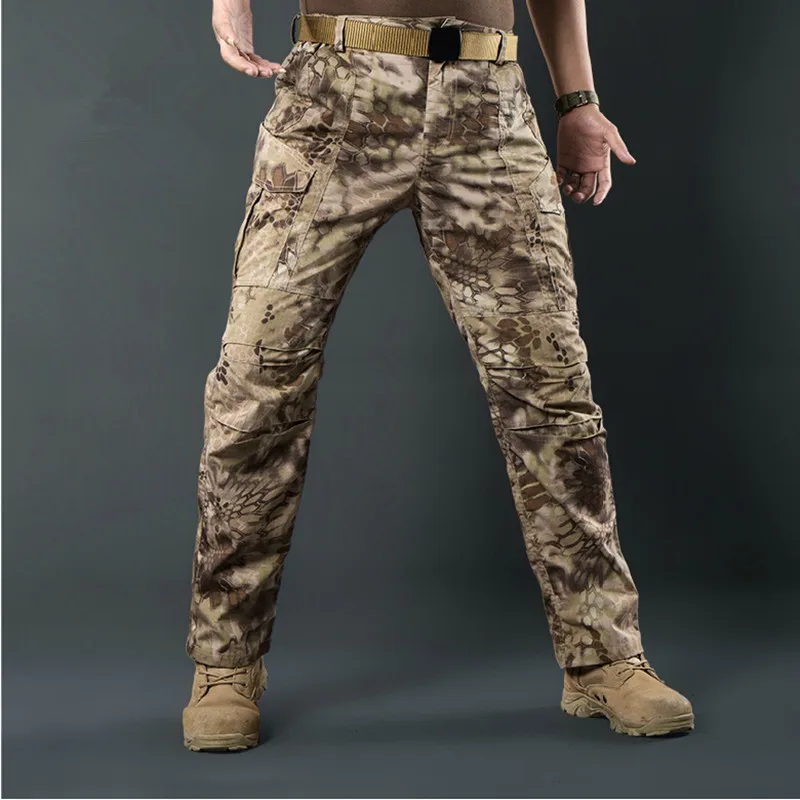 Мужская камуфляжная Тактическая Военная одежда для пейнтбола армейские брюки-карго армейские брюки Мультикам военные тактические брюки