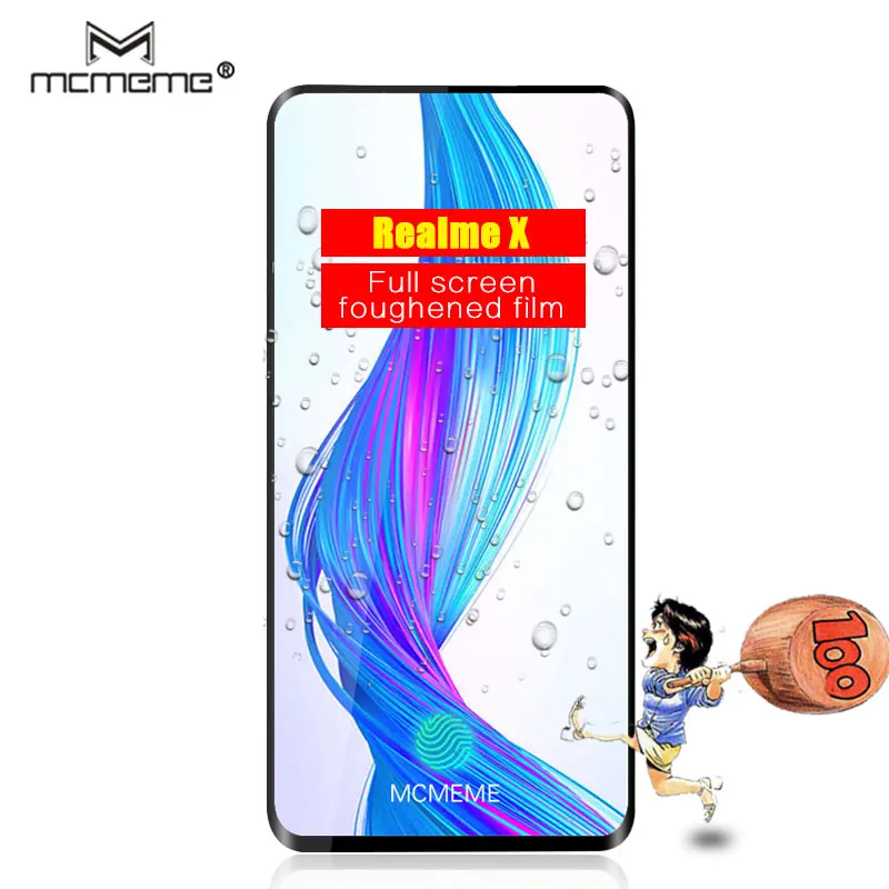 Закаленное стекло MCMEME для Realme X OPPO RealmeX защитная пленка экрана закаленное