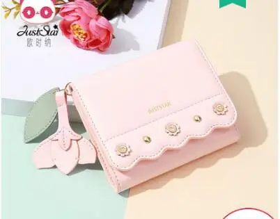 

Princess sweet lolita bag Spring and summer Korean version of cute fashion short wallet many cards lady coin purse 070621